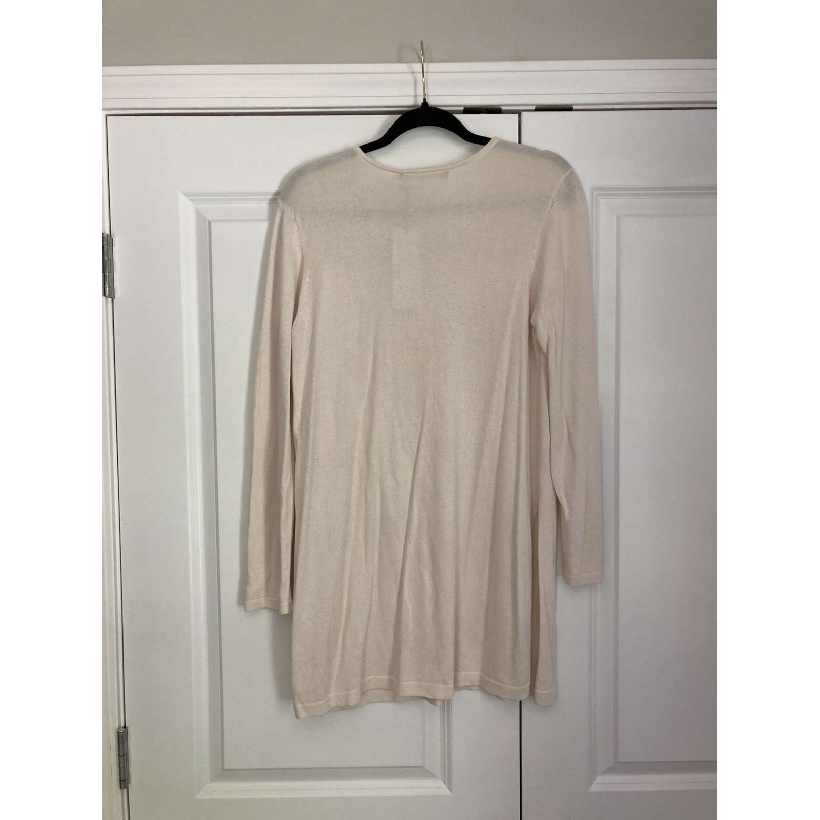 Peruvian Connection Gabrielle Tunic Top Chalk Cream Split Hem Size Medium Nwt — image 6 of 8